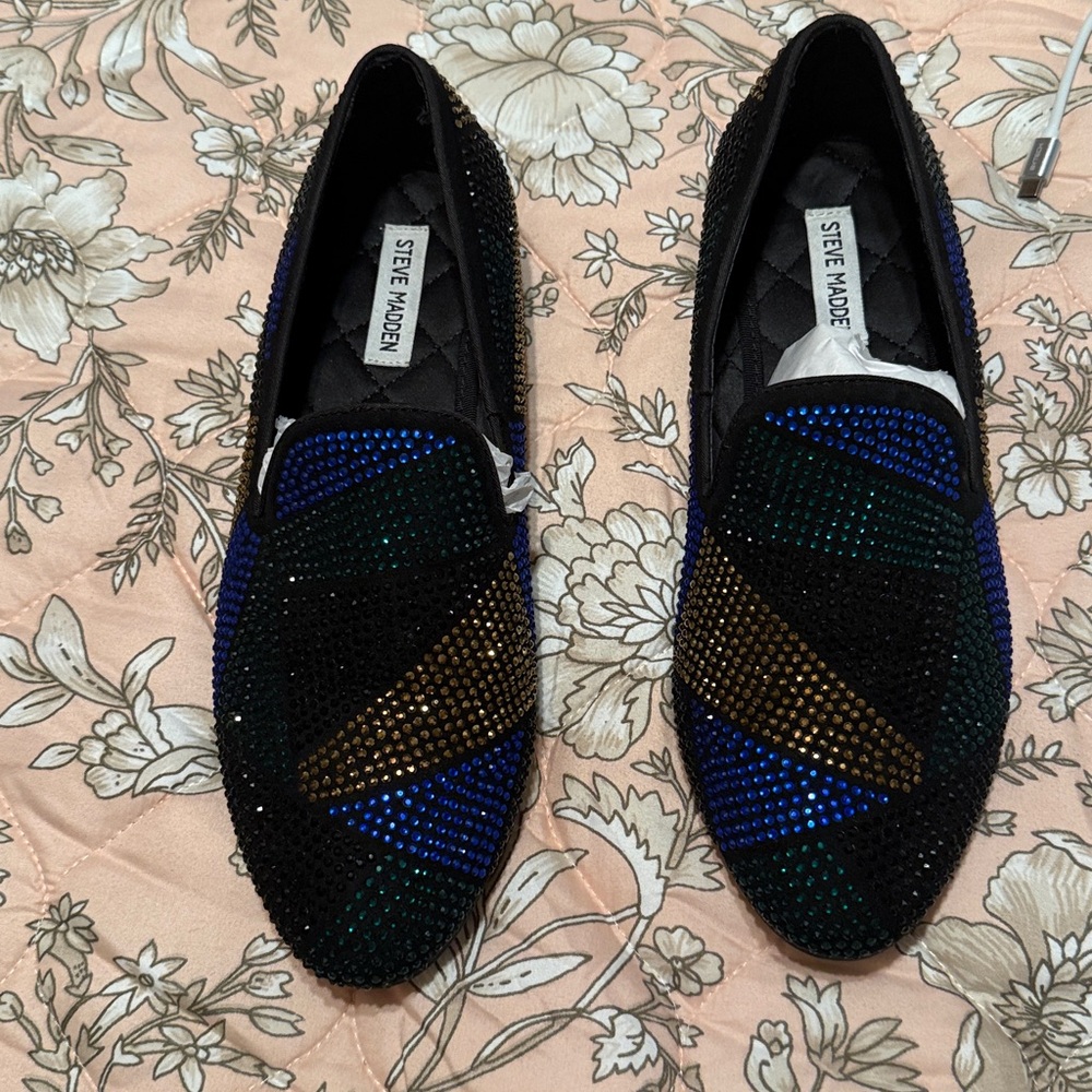 Steve Madden Multicolor Beaded Loafers